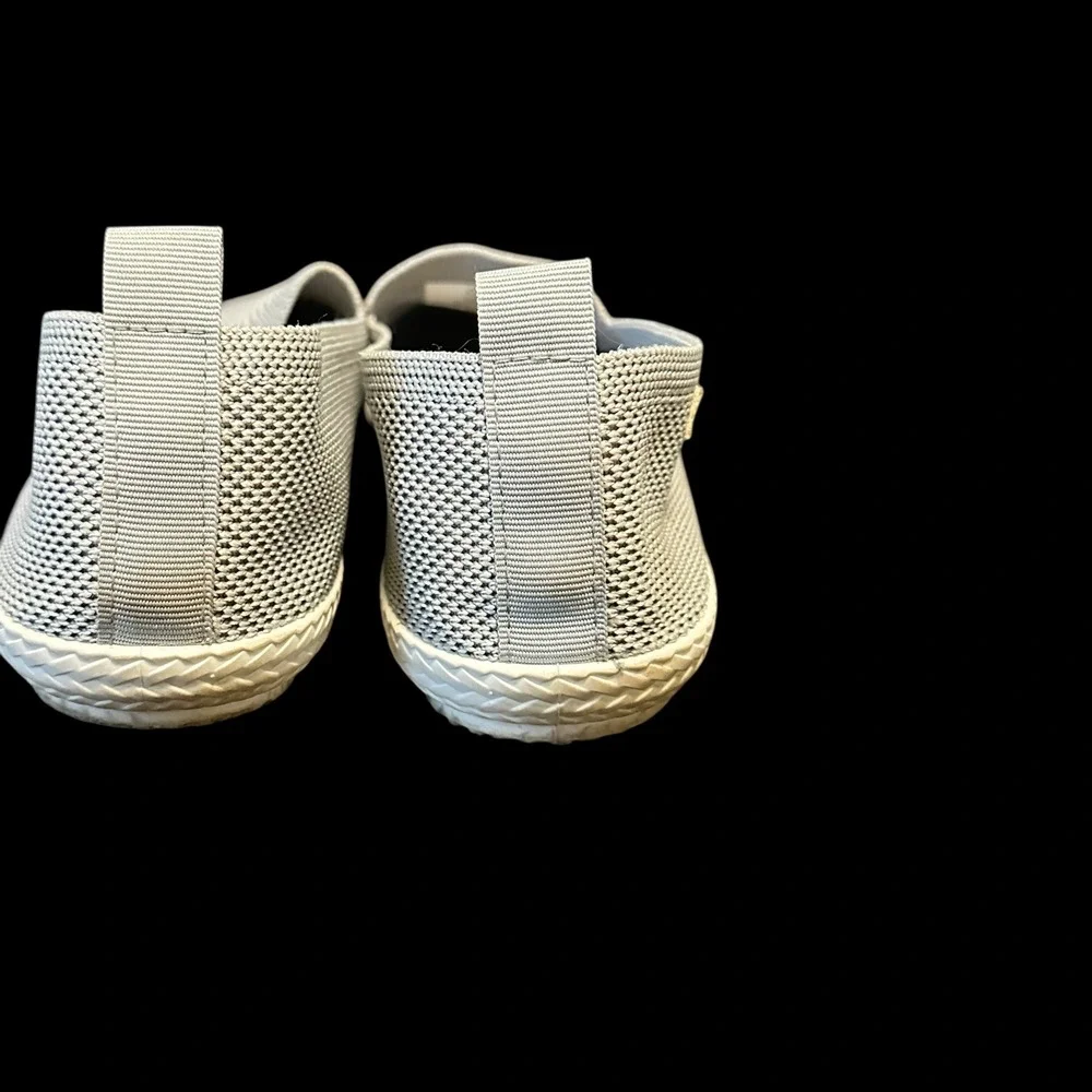 Tommy Bahama Womens Slip On Knit Sneakers Light Gray Comfort Casual‎ Shoes